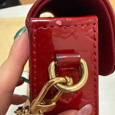 Louis Vuitton red Vernis handbag #QYKL8D