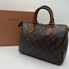 LOUIS VUITTON Speedy 25 Monogram Boston Bag #QY0125