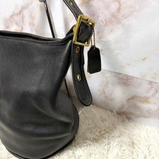 COACH Old Coach Shoulder Bag 9085 Black #QY6O2N