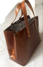 LOUIS VUITTON Monogram Vernis Lead PM Bronze #QYKEPO