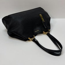 Miu Miu 5BG002 Madras Black Tote with Pouch MBZ954