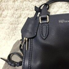 ALEXANDER MCQUEEN Handbag Skull Charm Navy #QY0V8Q