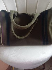 PRADA Canapa Olive Green Handbag #QYBUFI