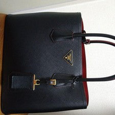 PRADA Black Leather Tote Bag #QYF1CQ