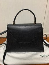 VALEXTRA Iside Medium Black All-Gold HW Special Order Women #QY7YY8
