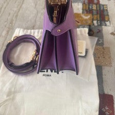 FENDI Peekaboo Iseeu Petite Purple 2-Way Bag Leather #QYIO8Z