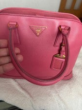 PRADA Saffiano Handbag Pink #QY8EF0