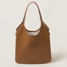 miumiu IVY bag cognac