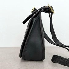 COACH Old Coach shoulder bag with gold hardware, black., Genuine Leather #QY90SF