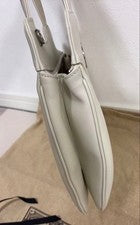 GUCCI PETITE GG Tote Bag 2-Way Shoulder Bag White #QY6P64