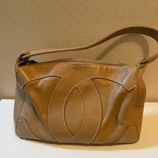 Coco Mark One-Shoulder/Semi-Shoulder Bag, Caviar Leather, Beige #QYH7HW