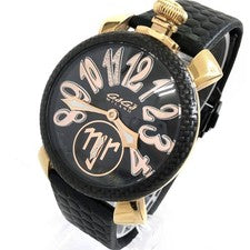 GaGa Milano Manuale 48mm Neymar Jr Ltd 500 Diamond 0.10ct Gold #QYABLC