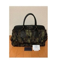 PRADA camouflage pattern Leather Women #QYAJ5X