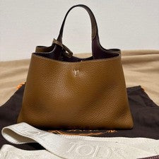 TOD'S Leather Bag Micro Brown #QY98FK