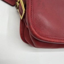 Old Coach Leather Camera Bag Shoulder Bag Red #QY90TP