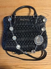 Miu Miu Crystal Nappa Leather Bag #QYIOW3