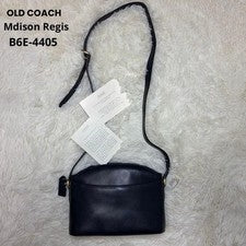 Italian-made Old Coach shoulder bag, navy, 4405 #QYFVWD