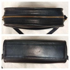 COACH Old Coach Leather Shoulder Bag, Black, Classic #QY6FRH