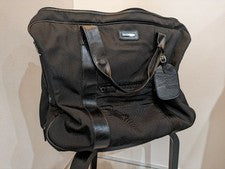 GUCCI nylon and leather Boston bag for men Black #QYD3E2