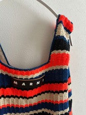 MARNI Striped Knit Shoulder Bag #QY8M6Z