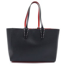 Christian Louboutin CABATA SMALL Studded Tote Bag with Pouch, Black/Red, #QYBCYZ