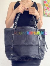 Old Coach Glitter Signature Studded Bag YK #QY6NJC