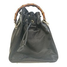 GUCCI Bamboo Drawstring Handbag, Black #QYF128