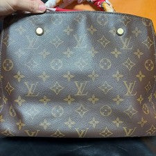 LOUIS VUITTON Montaigne Monogram Bag with Bonus Band #QYDJQD
