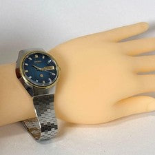 1973 Seiko 38 Quartz, Navy Blue Cut Glass #QY2D9S