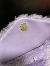 SAINT LAURENT Fur Chain Bag, Purple #QYEDGZ
