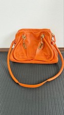 Chloe Paraty 2-Way Handbag, Orange #QYCFLL