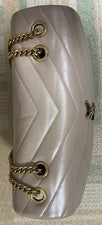 SAINT LAURENT Lulu Medium Dark Beige Leather Women #QYG447
