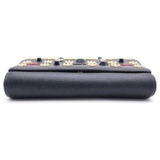 CHRISTIAN LOUBOUTIN Paloma Chain Mini Bag Shoulder Bag, Gray Leather, Si #QY2CWG
