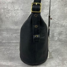 Old Coach Black Bucket Bag One-Shoulder Leather #QY7QHX