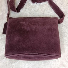 COACH Suede Shoulder Bag, Purple #QY5SPL