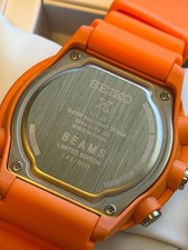 Seiko Collaboration BEAMS Watch Solar Tuna Can Orange #QY55YI