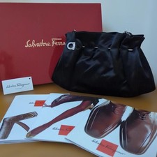 FERRAGAMO handbag, shoulder bag, clutch bag, chain Black #QY4B7F