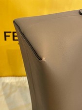 FENDI By The Way Grey Greige Leather Handbag Shoulder Bag #QYH64C