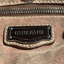 00s MIU MIU Fringe Suede Hand Bag Y2K