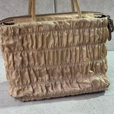 PRADA Prada Gathered Nylon 2-Way Handbag #QYC9H9