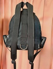 [Good Condition] Miu Miu Backpack Bijou Matelasse Leather Nylon Black
