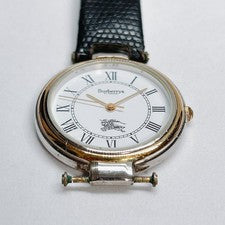 Burberry men's watch, white dial, model 8000 00s #QY0V74