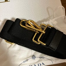 PRADA Black Canvas Handbag Women #QY8M61