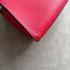 FENDI Peekaboo Iconic Mini Red Shoulder Bag (2-Way) #QYDC1L