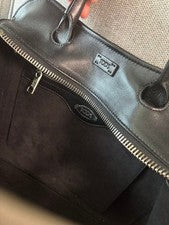 TOD'S quilted design handbag Black Women #QYI8PP