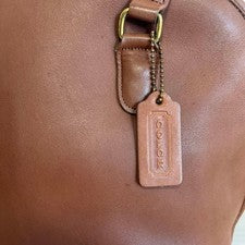 COACH handbag, brown leather, model number 9958 #QYHEUS