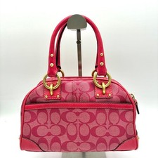 Coach Signature Turnlock Handbag, Pink, 13194 #QY5DP4
