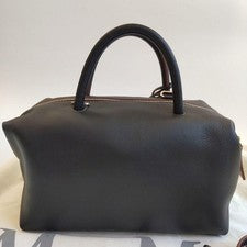 MAX MARA Hold All Calf Leather Double Handle Bag 2way #QY142J
