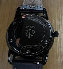 LOBOR MERIDIAN Quartz Watch, Black #QYCVKR