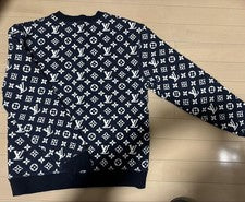 Louis Vuitton Navy Sweatshirt M Blue Hard to Find Pre-Owned Condition